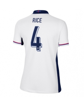 Inghilterra Declan Rice #4 Maglia Gara Casa Repliche Europei 2024 Donna